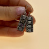 925 Sterling Silver Mother OF Pearl & Marcasites Earrings