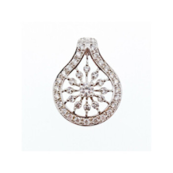 925 Sterling Silver CZ Pendant