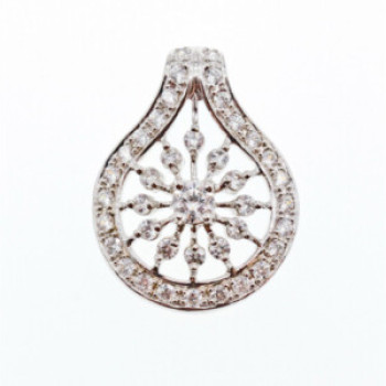 925 Sterling Silver CZ Pendant