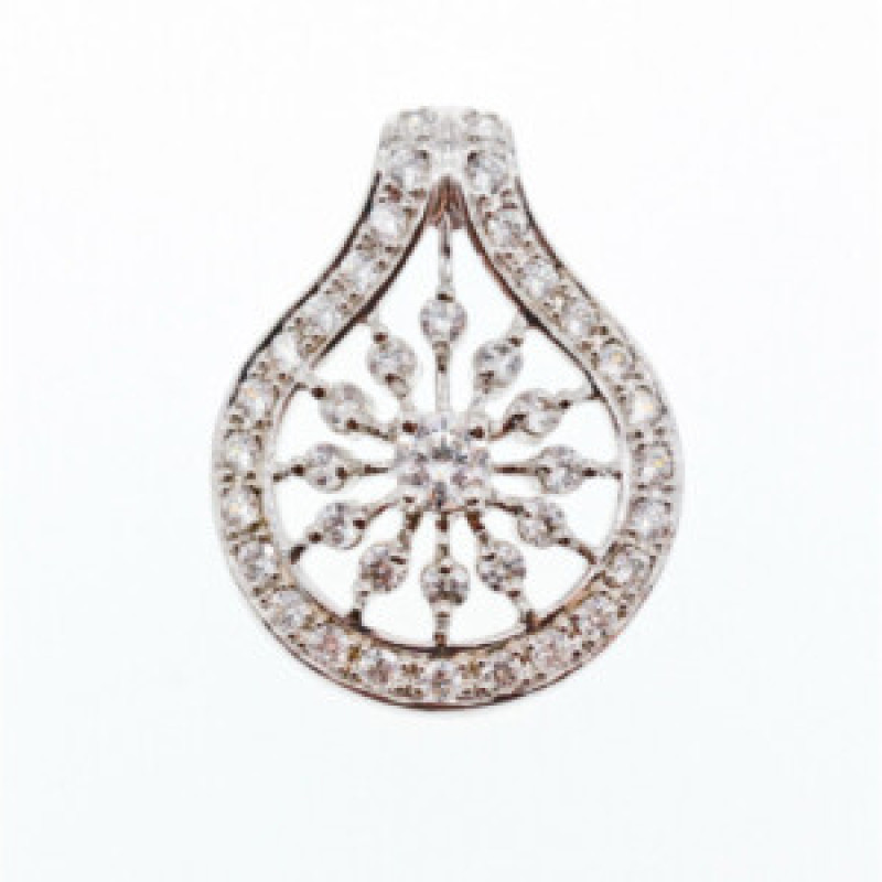 925 Sterling Silver CZ Pendant