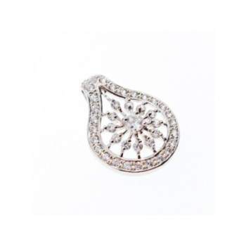 925 Sterling Silver CZ Pendant