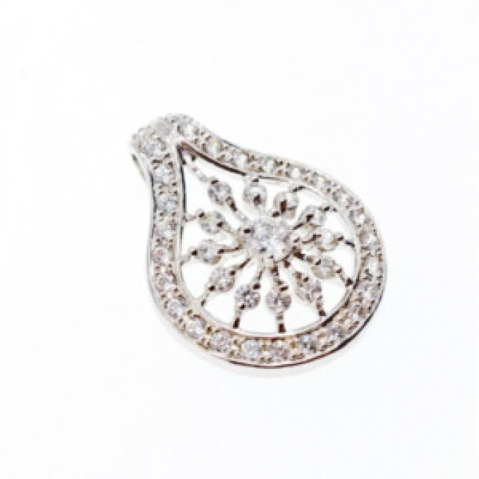 925 Sterling Silver CZ Pendant