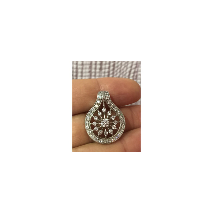 925 Sterling Silver CZ Pendant