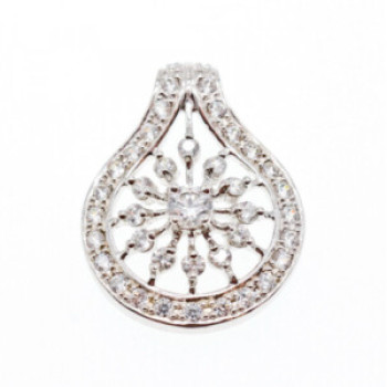 925 Sterling Silver CZ Pendant