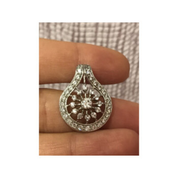 925 Sterling Silver CZ Pendant