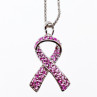 925 Sterling Silver Pink CZ Pendant