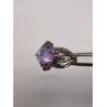 925 Sterling Silver Purple CZ Ring Size 6.5
