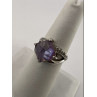 925 Sterling Silver Purple CZ Ring Size 6.5