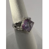 925 Sterling Silver Purple CZ Ring Size 6.5