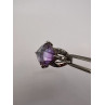 925 Sterling Silver Purple CZ Ring Size 6.5
