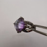 925 Sterling Silver Purple CZ Ring Size 6.5