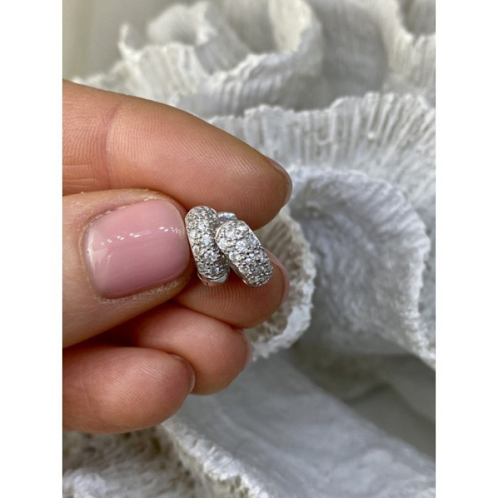 925 Sterling Silver CZ Earrings