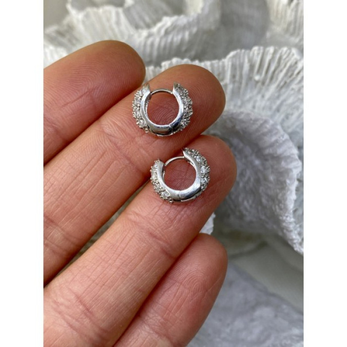 925 Sterling Silver CZ Earrings