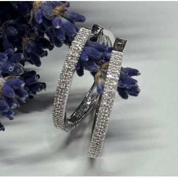 925 Sterling Silver CZ Earrings