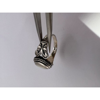 925 STERLING SILVER MOTHER OF PEARL RING SIZE 6