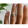 925 Sterling Silver Pearls Ring Size 5
