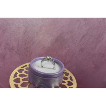 925 Sterling Silver White/colorless Spinel Ring Size 6.5