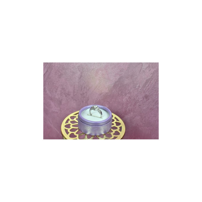 925 Sterling Silver White/colorless Spinel Ring Size 6.5