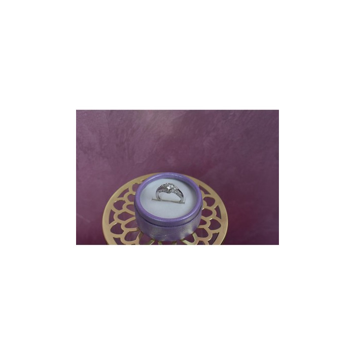 925 Sterling Silver White/colorless Spinel Ring Size 6.5