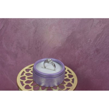 925 Sterling Silver White/colorless Spinel Ring Size 6.5