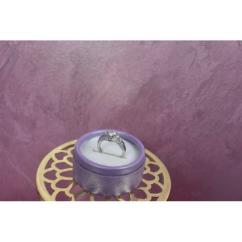 925 Sterling Silver White/colorless Spinel Ring Size 6.5