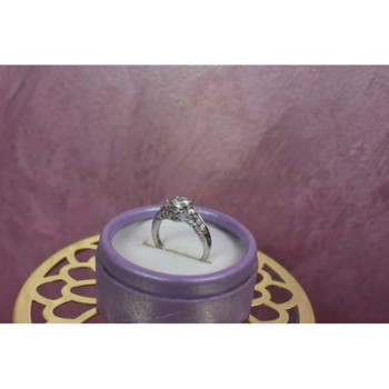 925 Sterling Silver White/colorless Spinel Ring Size 6.5