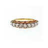925 Sterling Silver Gold Plated White CZ Ring Size 7