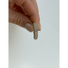 925 Sterling Silver Gold Plated White CZ Ring Size 7