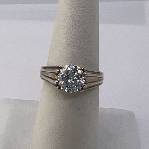 925 Sterling Silver & CZ Ring Size 6.5