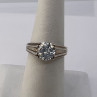 925 Sterling Silver & CZ Ring Size 6.5
