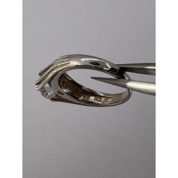 925 Sterling Silver & CZ Ring Size 6.5