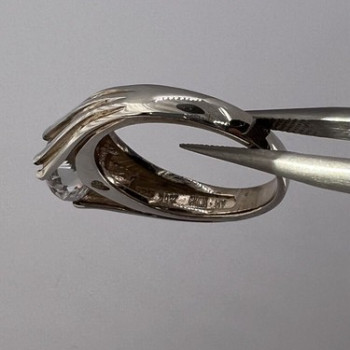 925 Sterling Silver & CZ Ring Size 6.5