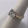 925 Sterling Silver & CZ Ring Size 6.5