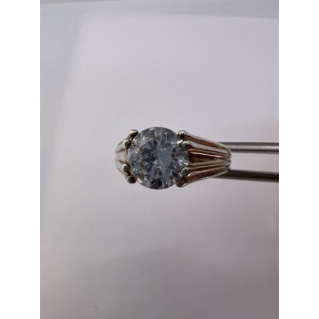 925 Sterling Silver & CZ Ring Size 6.5