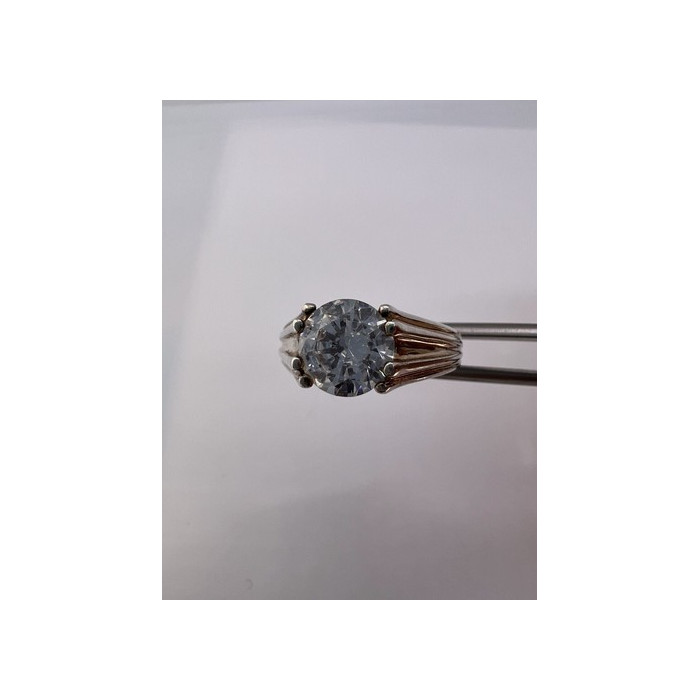 925 Sterling Silver & CZ Ring Size 6.5
