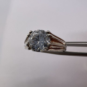 925 Sterling Silver & CZ Ring Size 6.5