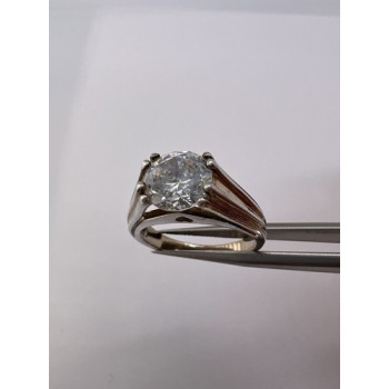 925 Sterling Silver & CZ Ring Size 6.5