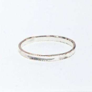 925 Sterling Silver Band Ring Size 8.5 Italy