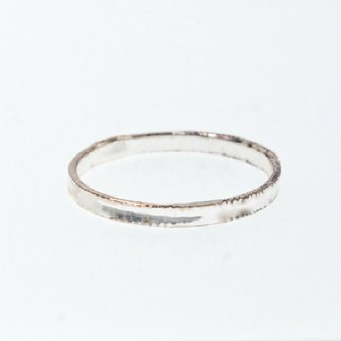 925 Sterling Silver Band Ring Size 8.5 Italy