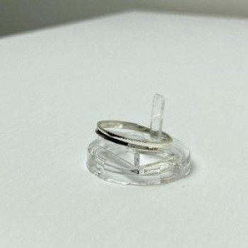 925 Sterling Silver Band Ring Size 8.5 Italy
