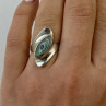 925 Sterling Silver Haliotis Ring Size 6.5