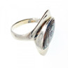 925 Sterling Silver Haliotis Ring Size 6.5