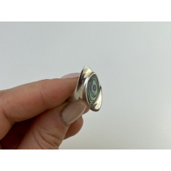 925 Sterling Silver Haliotis Ring Size 6.5