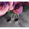 925 Sterling Silver Black Agate Earrings