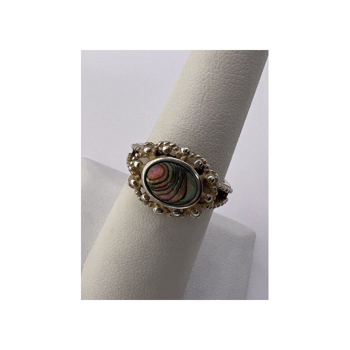 925 STERLING SILVER MOTHER OF PEARL RING SIZE 6.5
