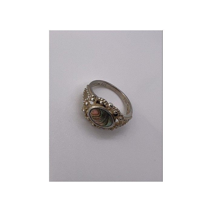 925 STERLING SILVER MOTHER OF PEARL RING SIZE 6.5