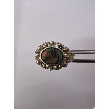 925 STERLING SILVER MOTHER OF PEARL RING SIZE 6.5