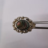 925 Sterling Silver Mother of Pearl Ring Size  6.5
