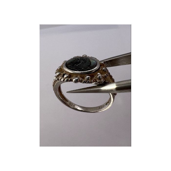 925 STERLING SILVER MOTHER OF PEARL RING SIZE 6.5