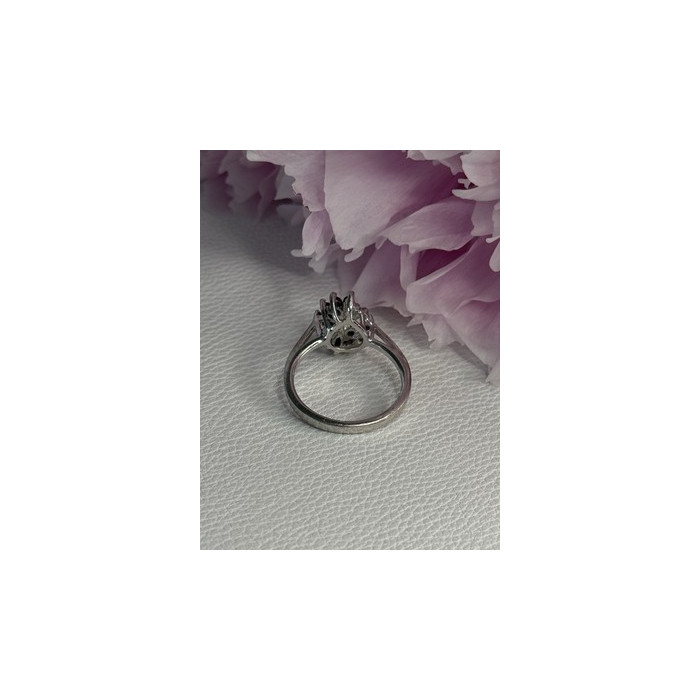 925 Sterling Silver Dark Blue & White Sapphire Ring Size 9 ; 7 ; 6.5